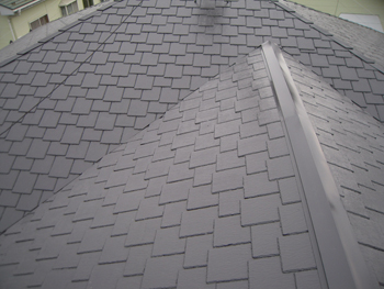 全体に生えてしまっていたコケやカビが気になっていましたが、きれいな塗装で生まれ変わりました。